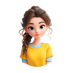 Animated Girl Character