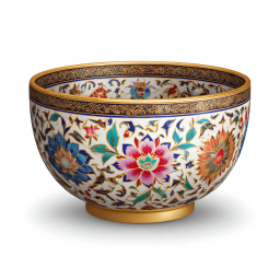 Floral Porcelain Bowl