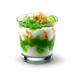 Green Jelly Dessert