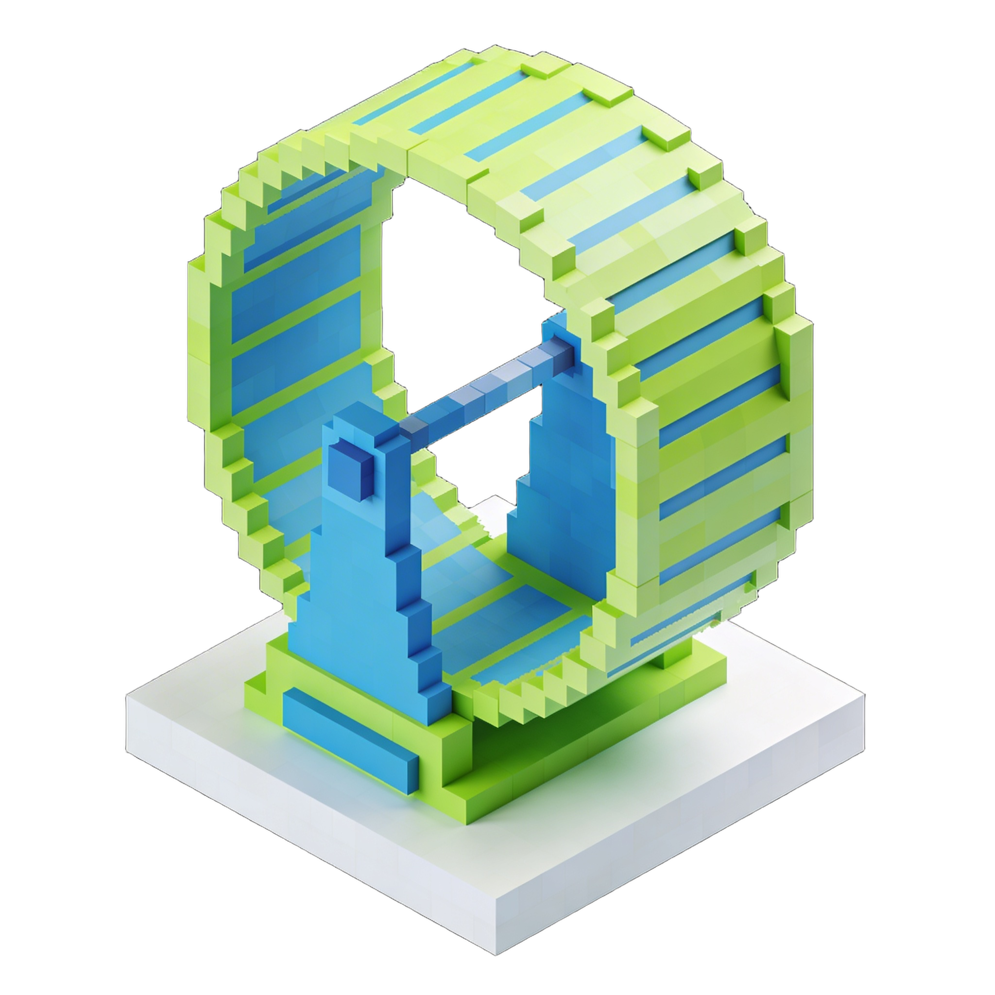 3d Block Wheel