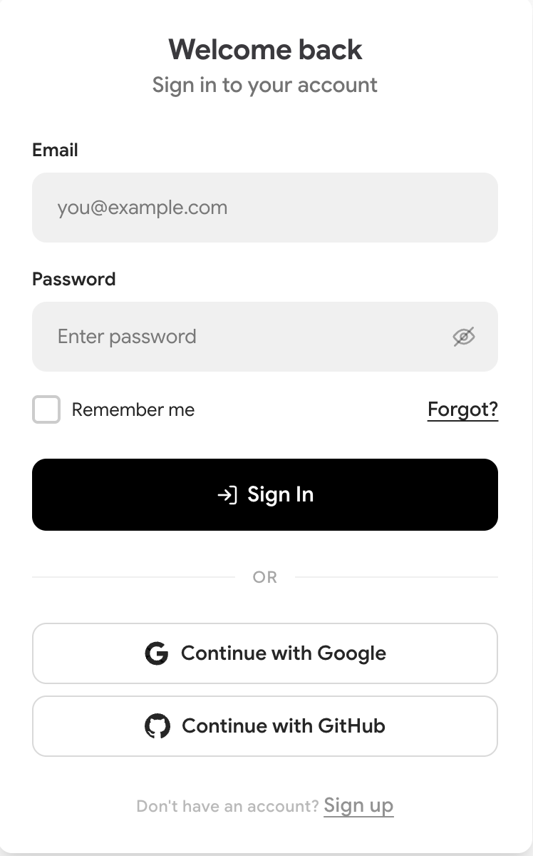 Login Form