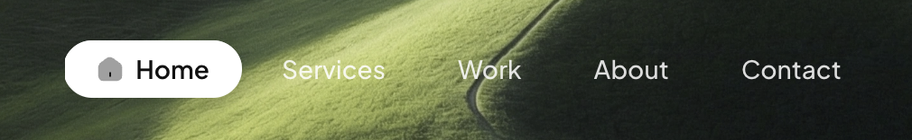 Top Menu Text Nav