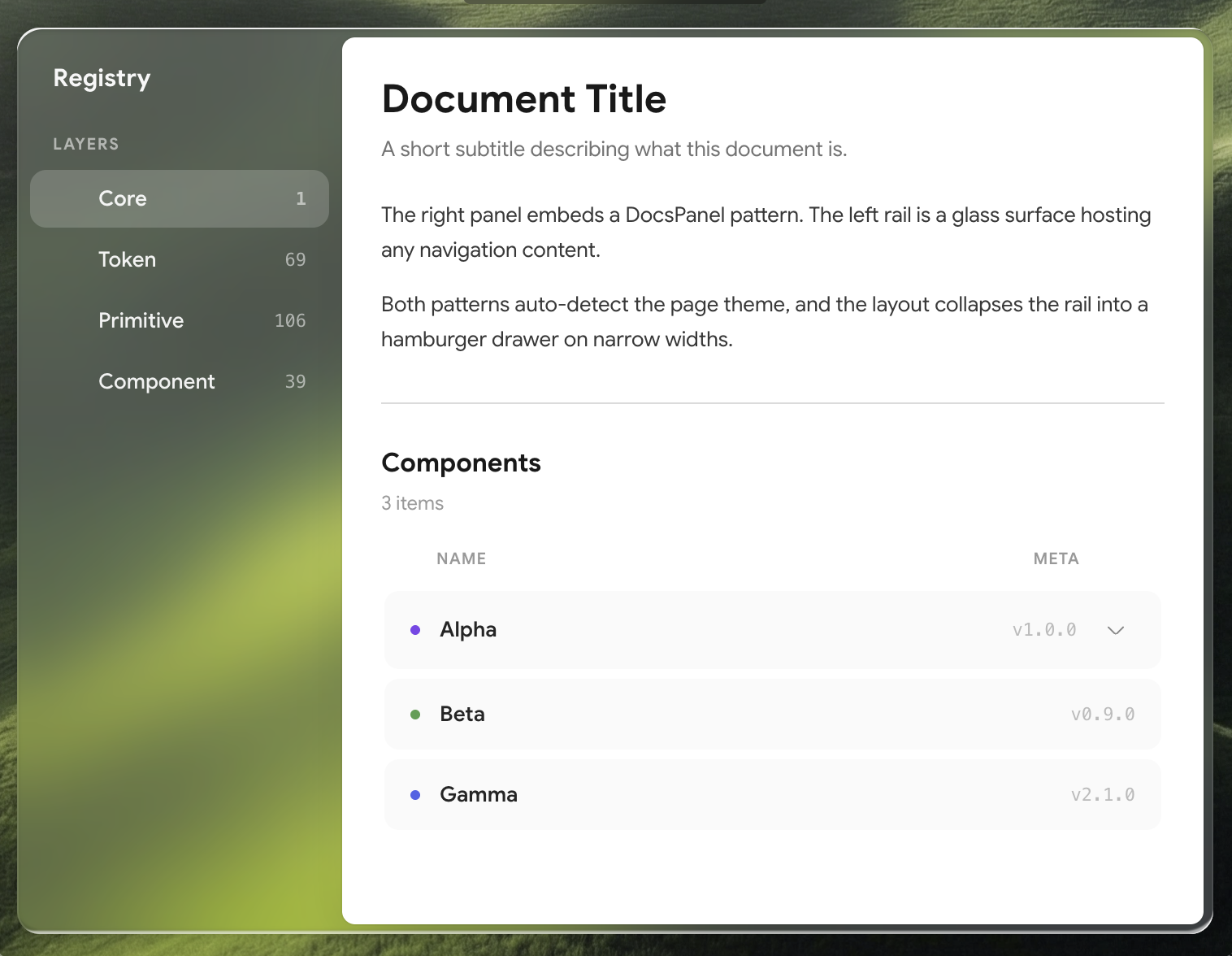 Docs Layout